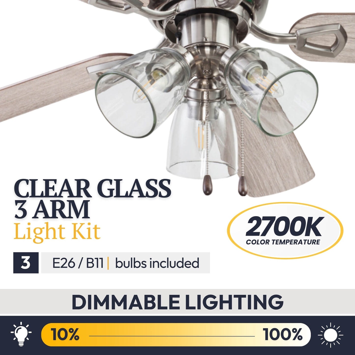 Prominence Home Renton Traditional Farmhouse Indoor Ceiling Fan