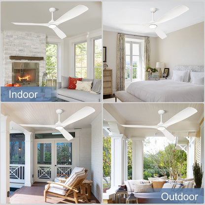 Ventilateur de plafond à distance avec lumières encastrées