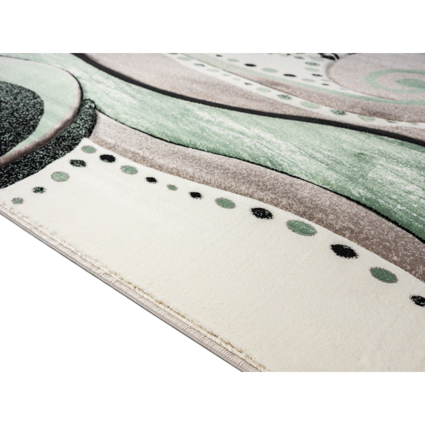 Rhodes Collection Abstract Swirl Area Rug