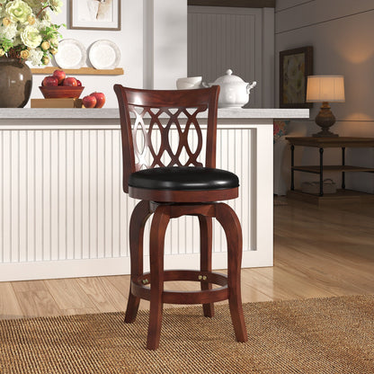 Rovinj Upholstered Back Swivel Counter Stool