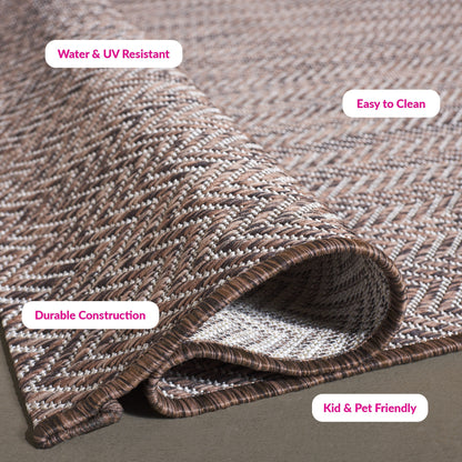 SAFAVIEH Courtyard Ilmur Indoor/ Outdoor Waterproof Patio Backyard Rug