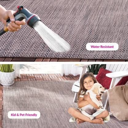 SAFAVIEH Courtyard Ilmur Indoor/ Outdoor Waterproof Patio Backyard Rug