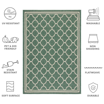 SAFAVIEH Courtyard Kristelle Indoor/ Outdoor Waterproof Patio Backyard Rug