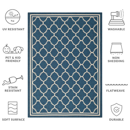 SAFAVIEH Courtyard Kristelle Indoor/ Outdoor Waterproof Patio Backyard Rug