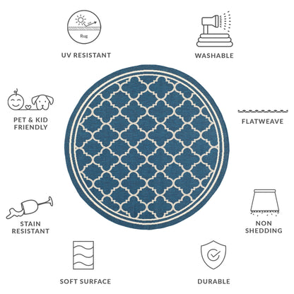 SAFAVIEH Courtyard Kristelle Indoor/ Outdoor Waterproof Patio Backyard Rug