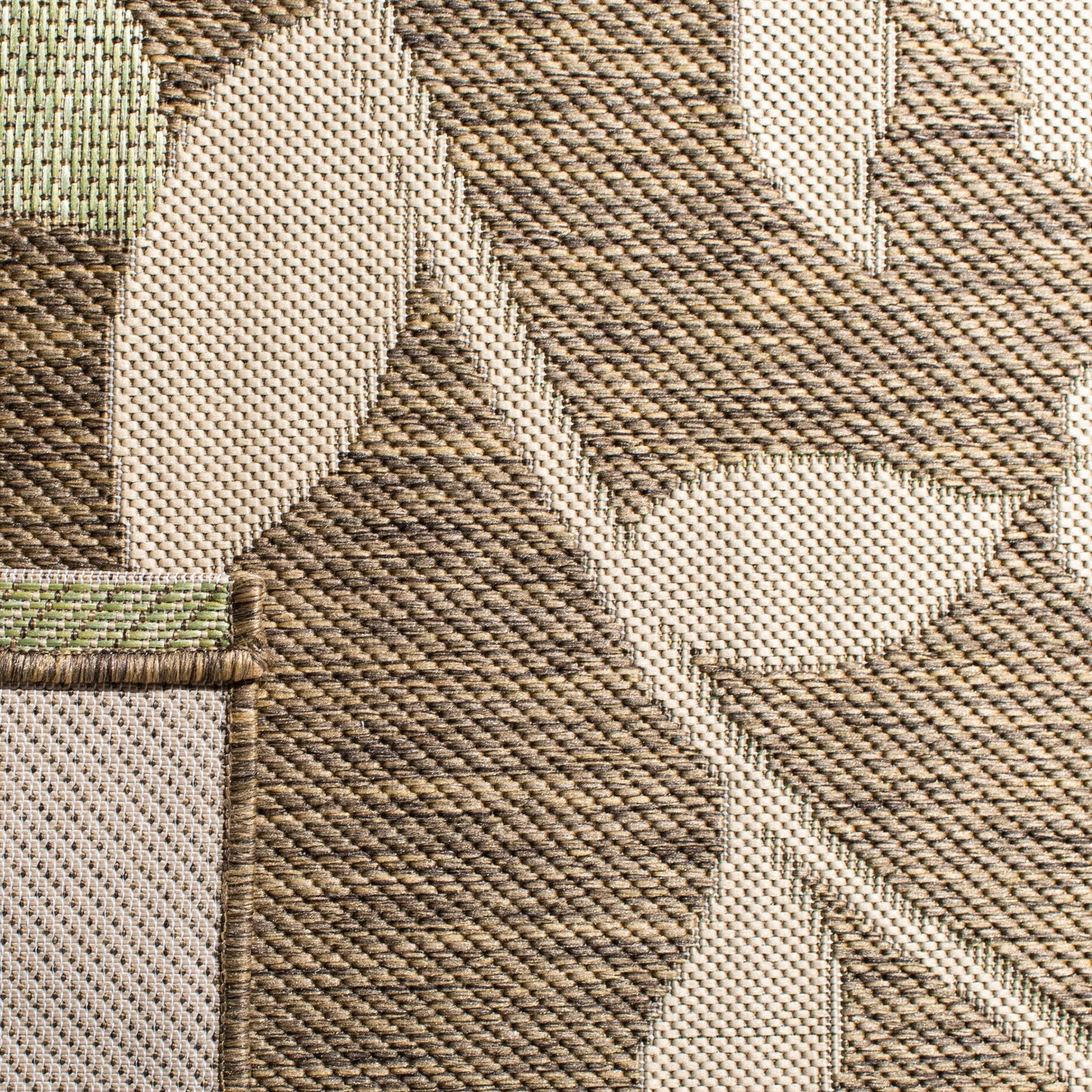 SAFAVIEH Courtyard Luann Botanical Indoor/ Outdoor Waterproof Patio Backyard Rug