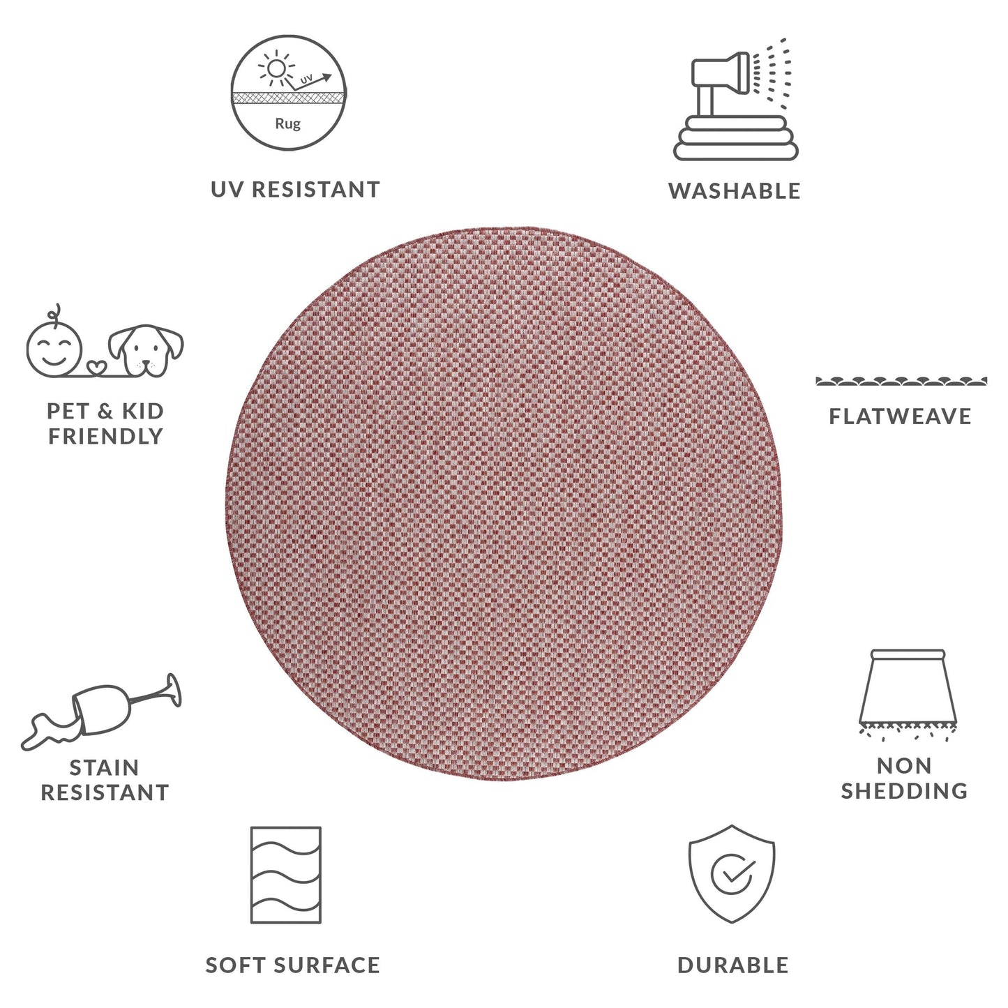 SAFAVIEH Courtyard Ragini Indoor/Outdoor Waterproof Patio Backyard Rug