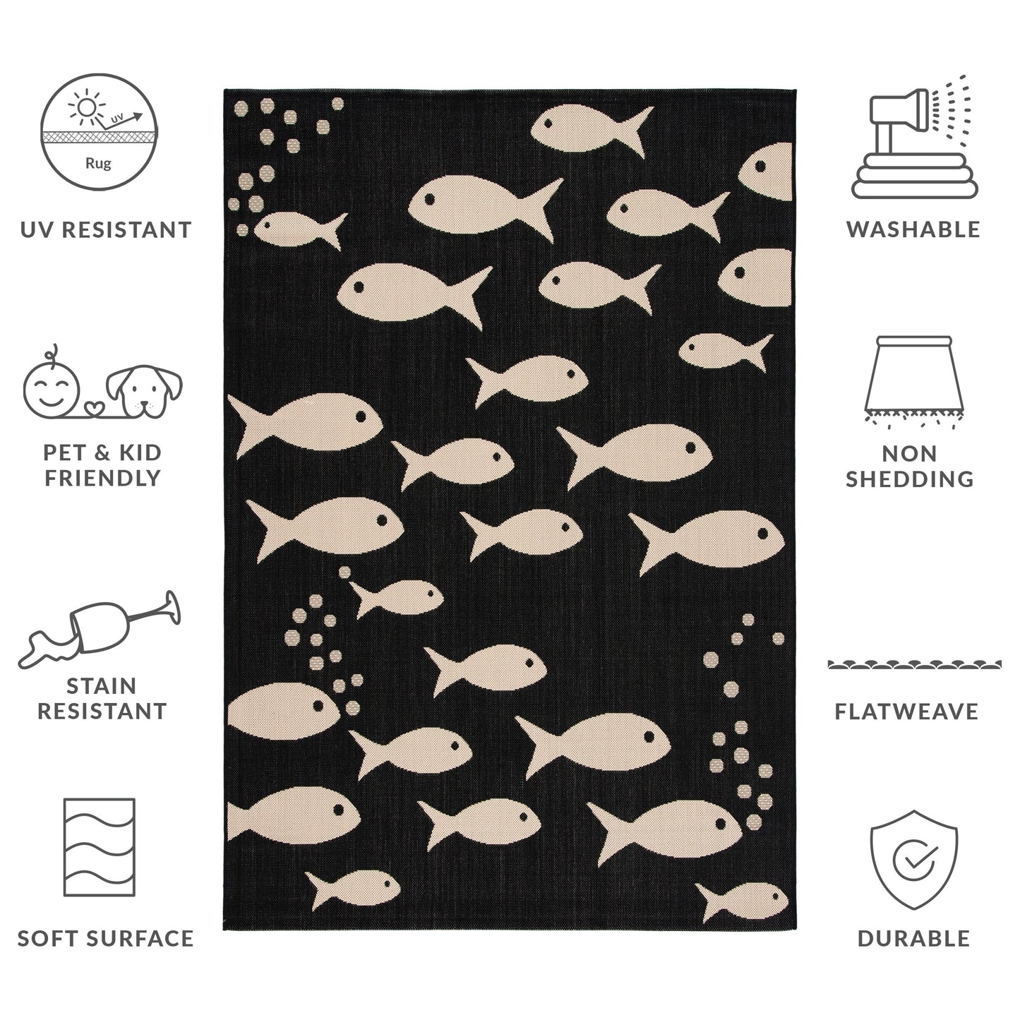 SAFAVIEH Courtyard Ragne Indoor/ Outdoor Waterproof Patio Backyard Rug