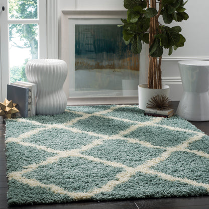 SAFAVIEH Dallas Shag Darina Trellis 1.5-inch Thick Rug
