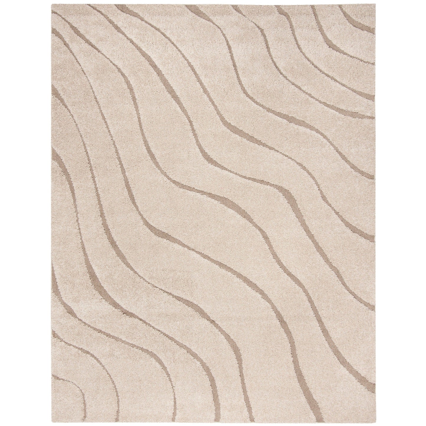 SAFAVIEH Florida Shag Borbala Soft Serene Waves 1.2-inch Thick
