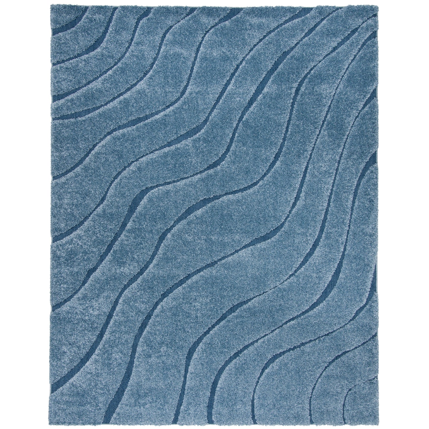SAFAVIEH Florida Shag Borbala Soft Serene Waves 1.2-inch Thick