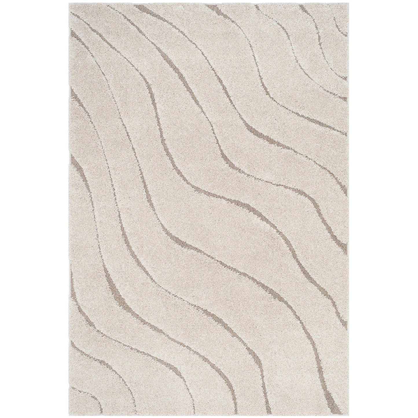 SAFAVIEH Florida Shag Borbala Soft Serene Waves 1.2-inch Thick