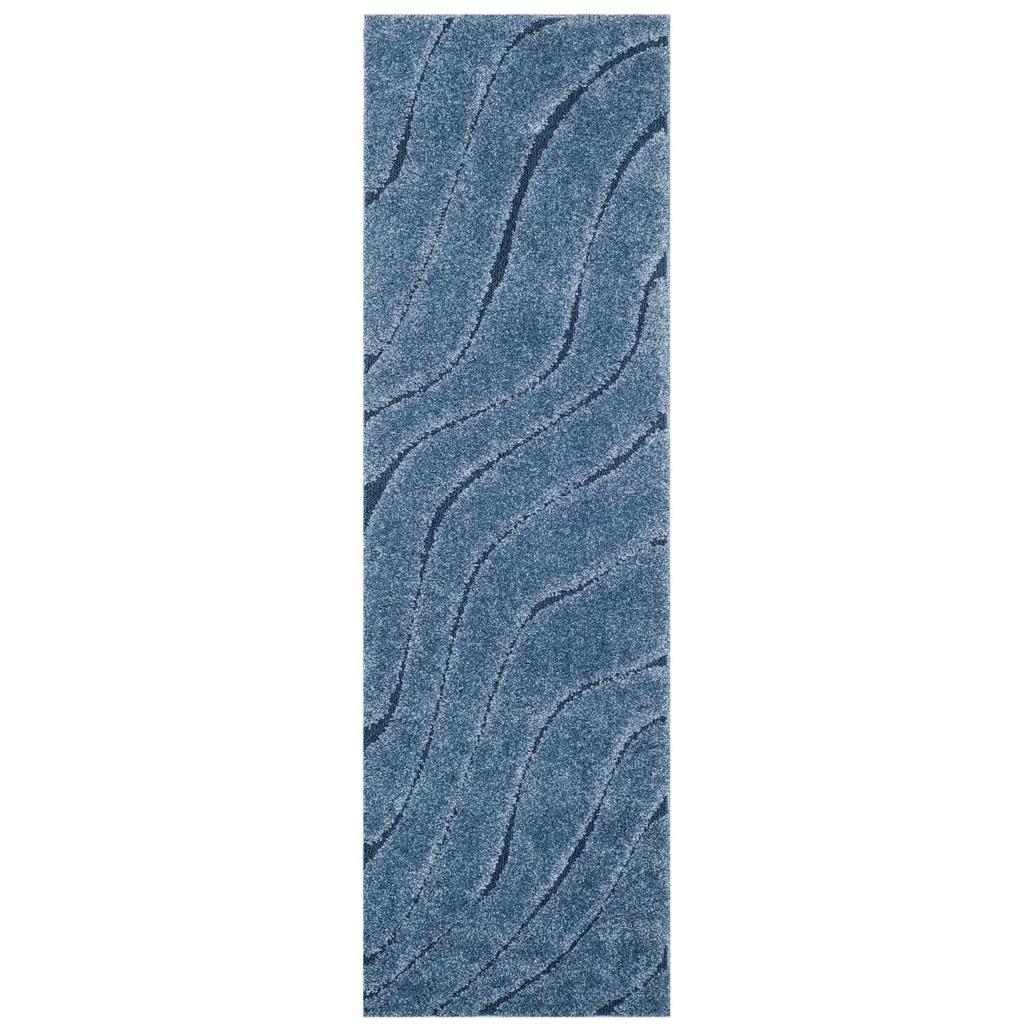 SAFAVIEH Florida Shag Borbala Soft Serene Waves 1.2-inch Thick