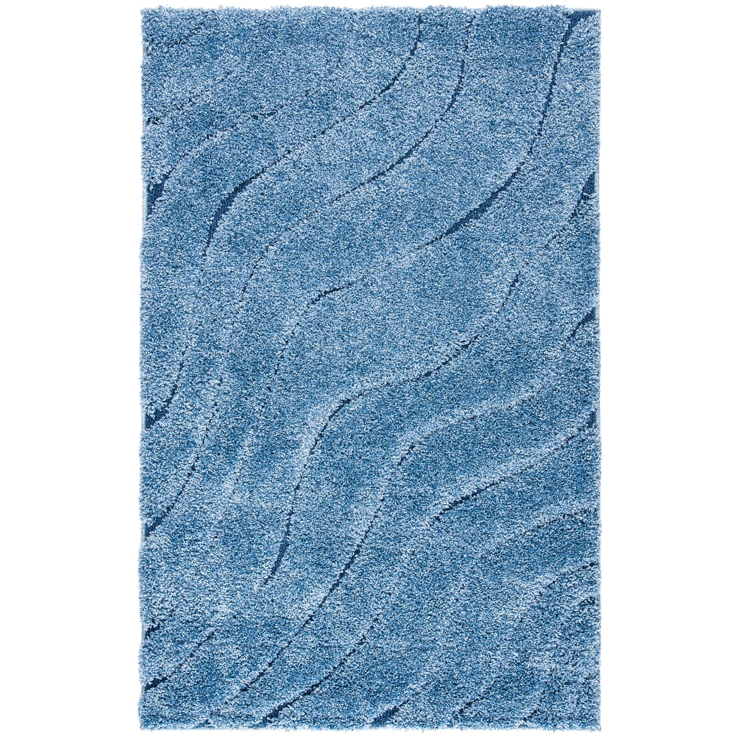 SAFAVIEH Florida Shag Borbala Soft Serene Waves 1.2-inch Thick
