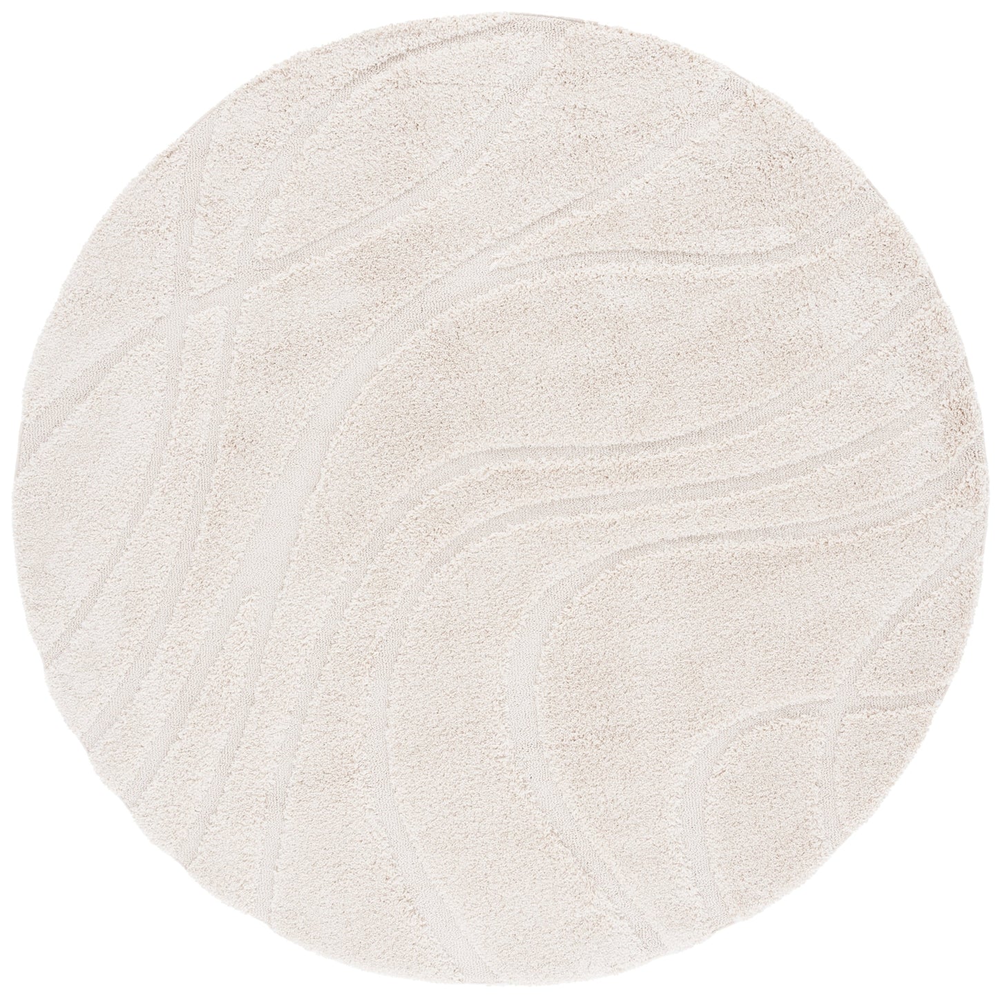 SAFAVIEH Florida Shag Staka Abstract Waves 1.2-inch Area Rug