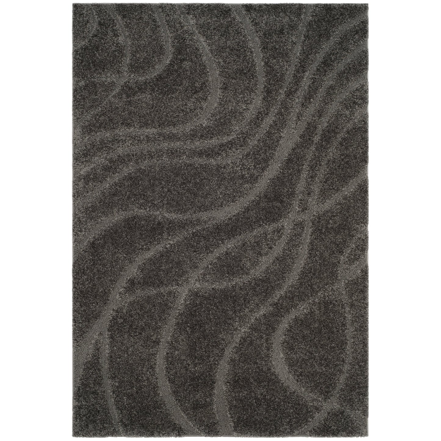 SAFAVIEH Florida Shag Staka Abstract Waves 1.2-inch Area Rug