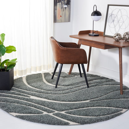 SAFAVIEH Florida Shag Staka Abstract Waves 1.2-inch Area Rug