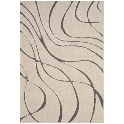 SAFAVIEH Florida Shag Staka Abstract Waves 1.2-inch Area Rug