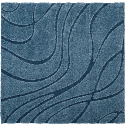 SAFAVIEH Florida Shag Staka Abstract Waves 1.2-inch Area Rug