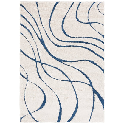 SAFAVIEH Florida Shag Staka Abstract Waves 1.2-inch Area Rug