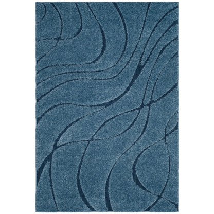 SAFAVIEH Florida Shag Staka Abstract Waves 1.2-inch Area Rug