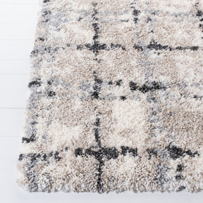 SAFAVIEH Fontana Shag Ashton Modern Check 2-inch Thick Rug