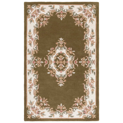 SAFAVIEH Handmade Aubusson Hale Traditional Wool Rug.