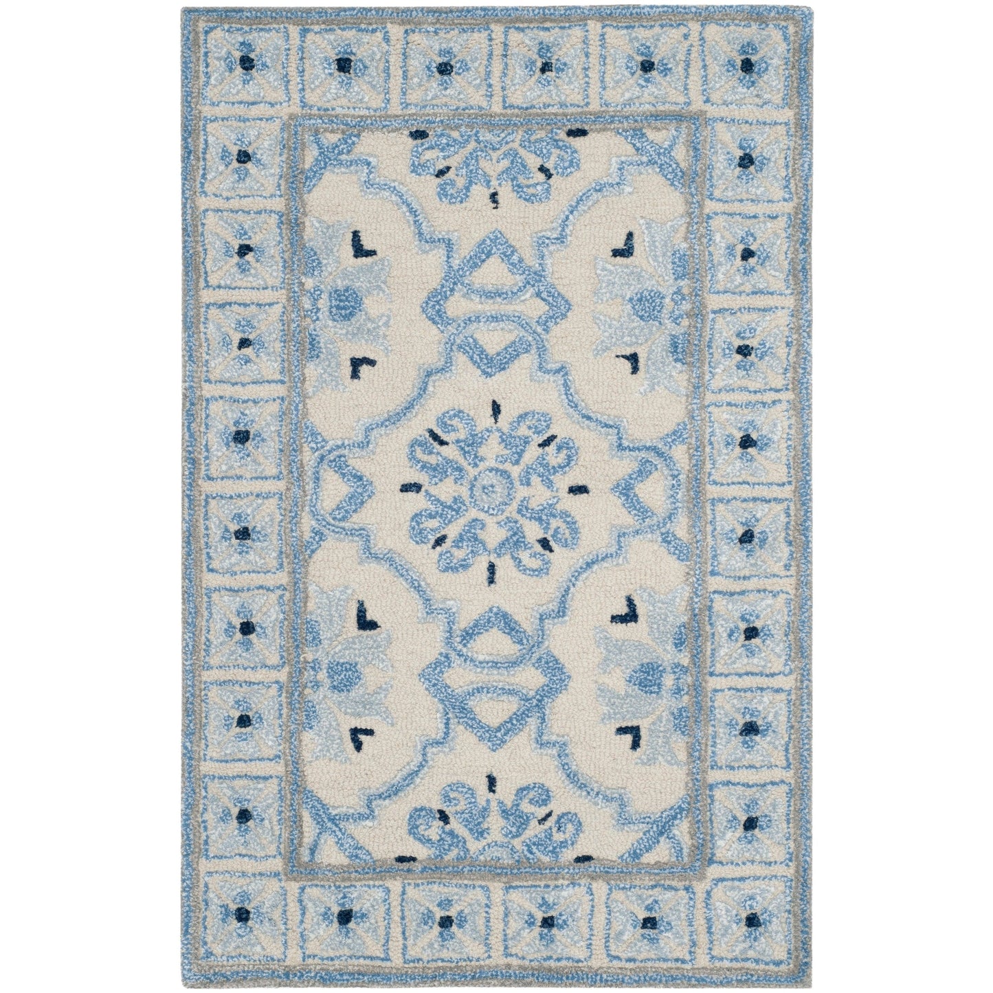 SAFAVIEH Handmade Bella Rodica Modern Floral Wool Rug