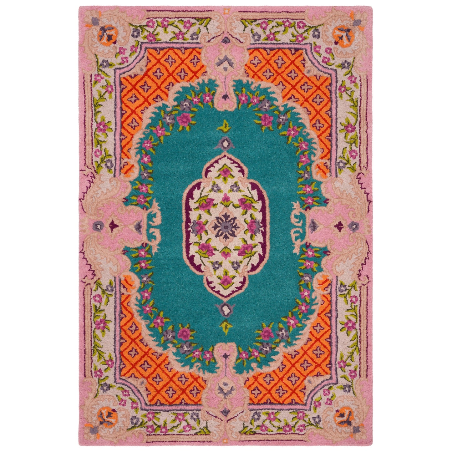 SAFAVIEH Handmade Bellagio Tatevik Oriental Medallion Wool Rug