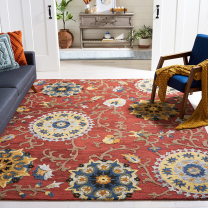 SAFAVIEH Handmade Blossom Maaret Modern Floral Wool Rug