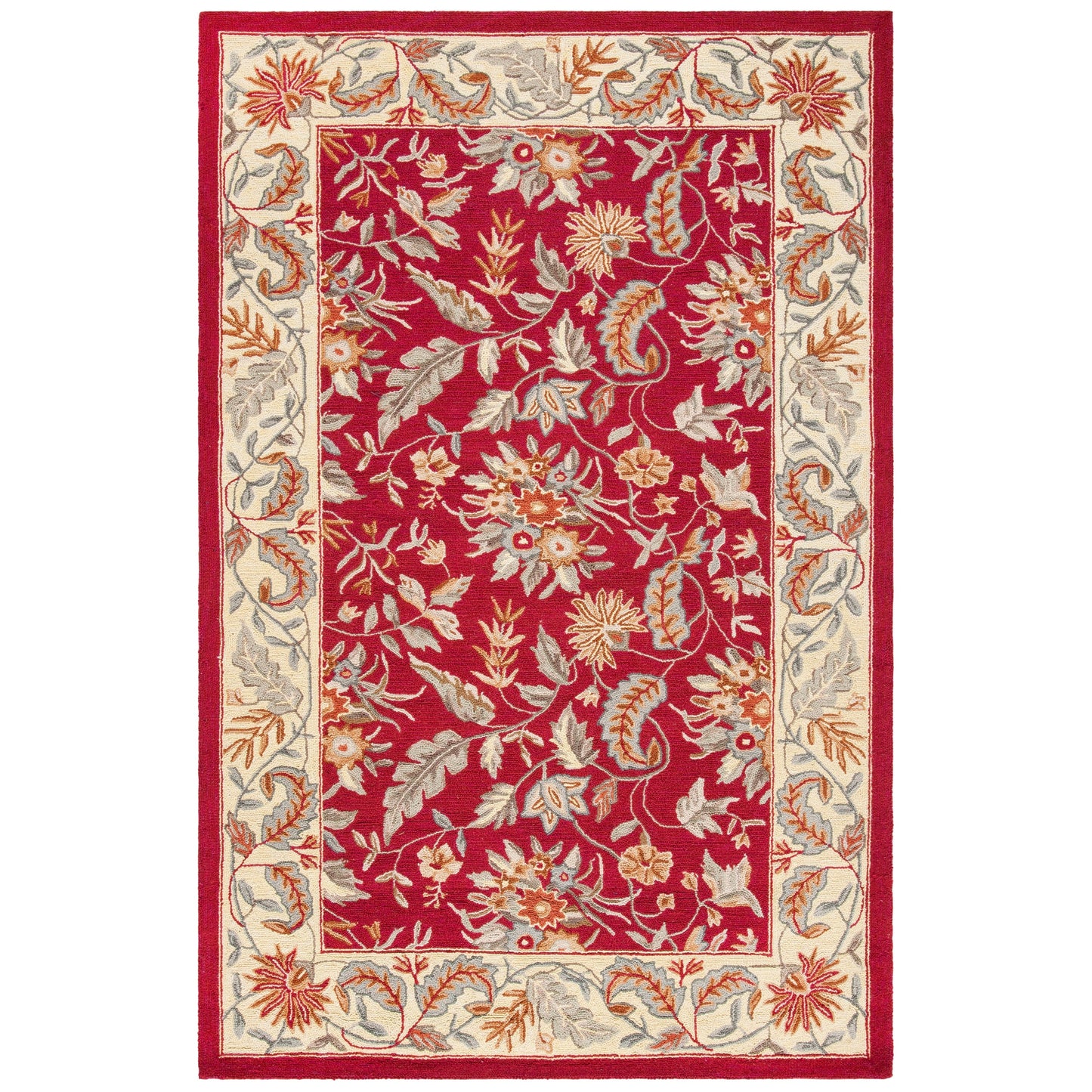SAFAVIEH Handmade Chelsea Malda French Country Floral Wool Rug