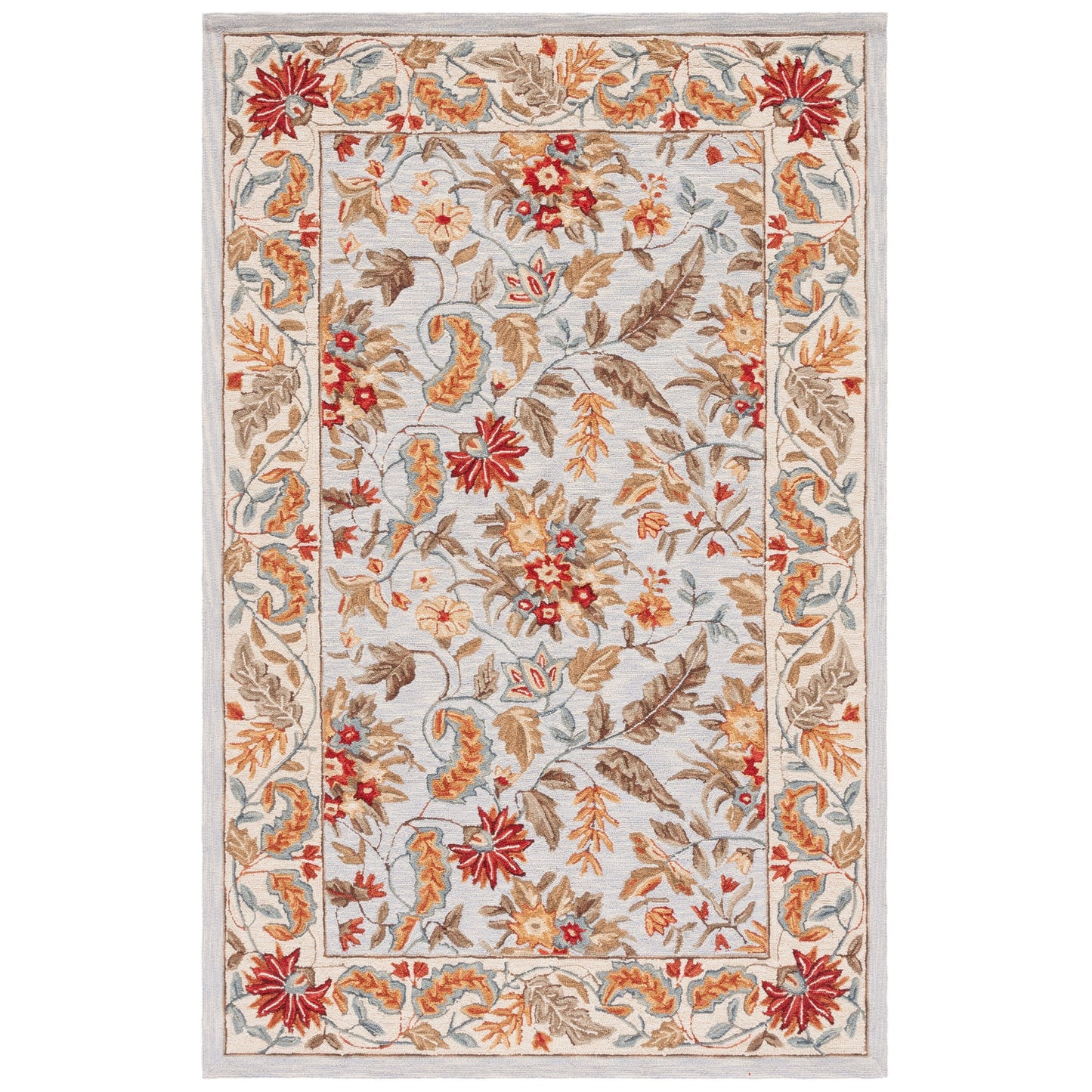SAFAVIEH Handmade Chelsea Malda French Country Floral Wool Rug