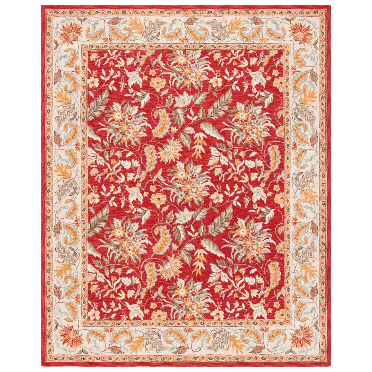 SAFAVIEH Handmade Chelsea Malda French Country Floral Wool Rug