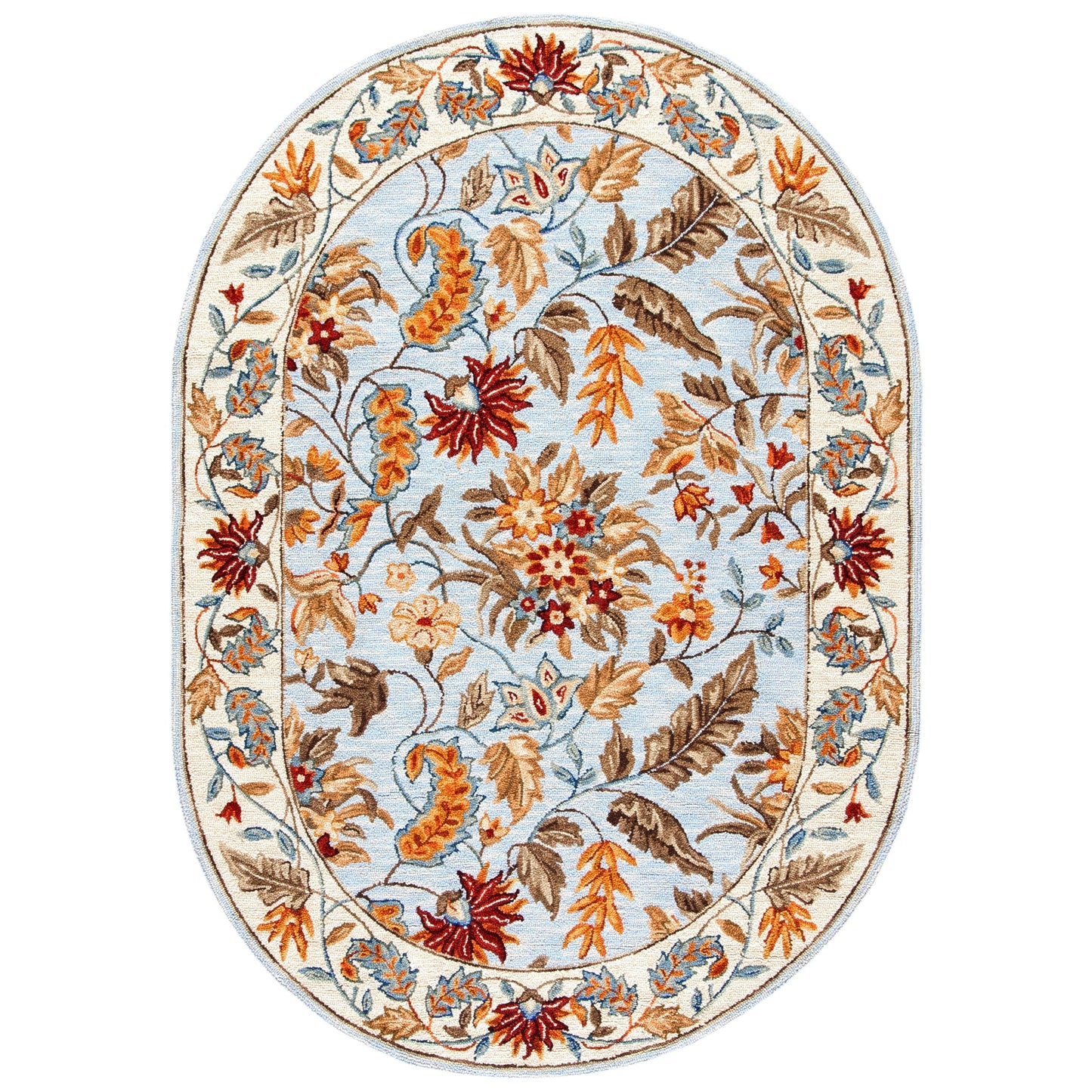 SAFAVIEH Handmade Chelsea Malda French Country Floral Wool Rug
