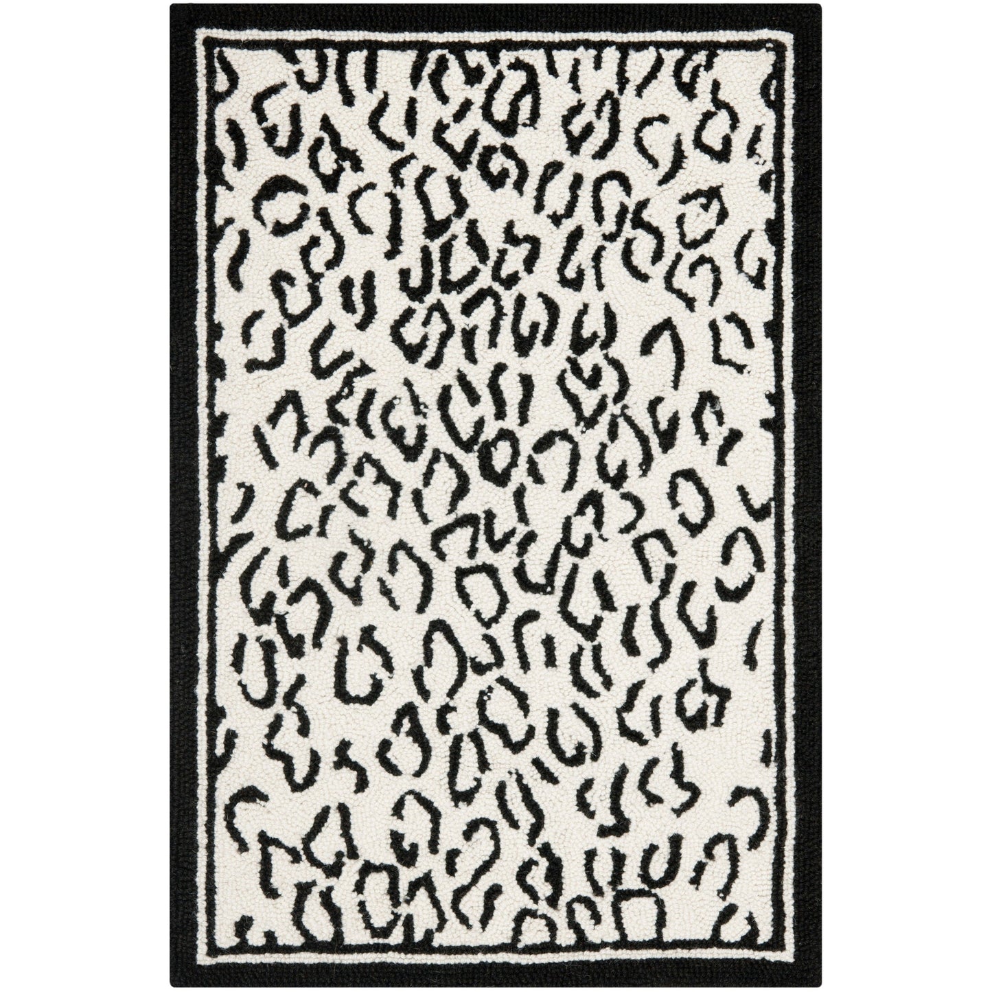 SAFAVIEH Handmade Chelsea Solar Garden Leopard French Country Wool Rug