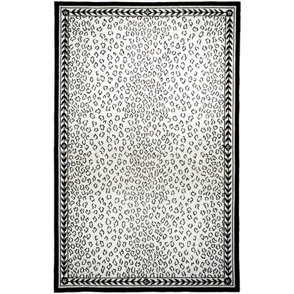SAFAVIEH Handmade Chelsea Solar Garden Leopard French Country Wool Rug