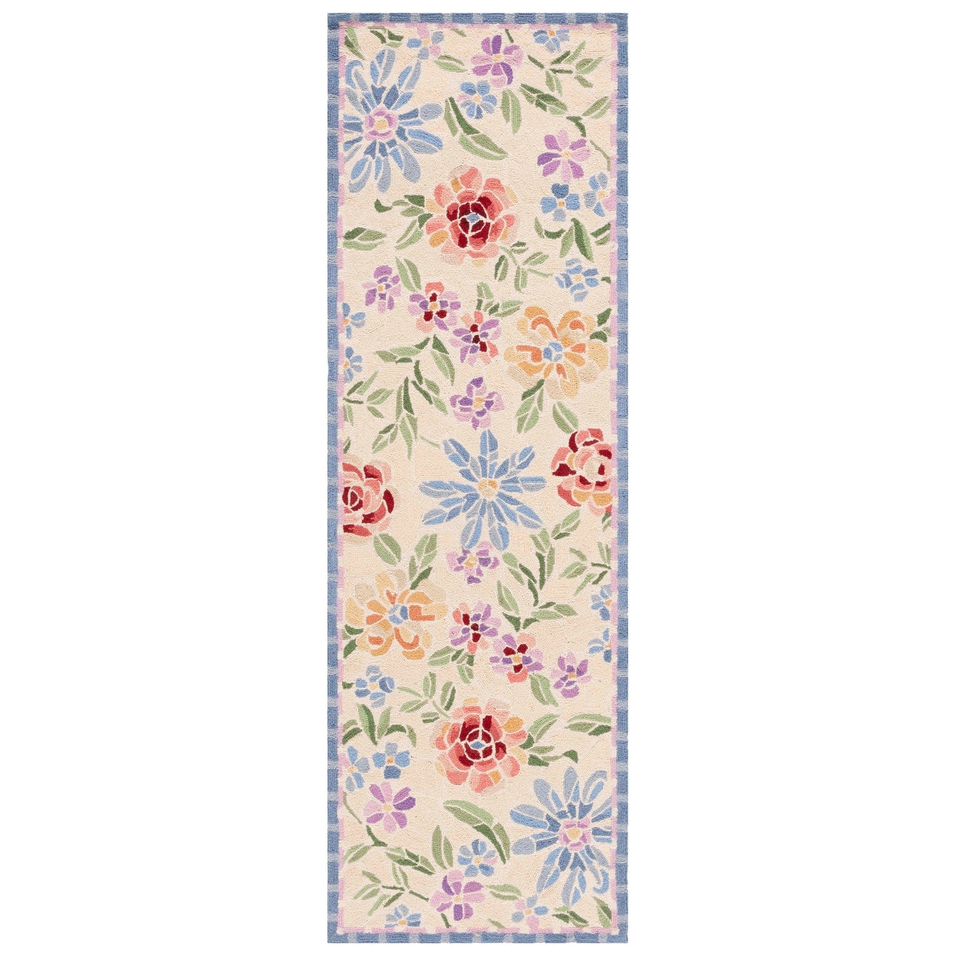 SAFAVIEH Handmade Chelsea Sprig French Country Floral Wool Rug