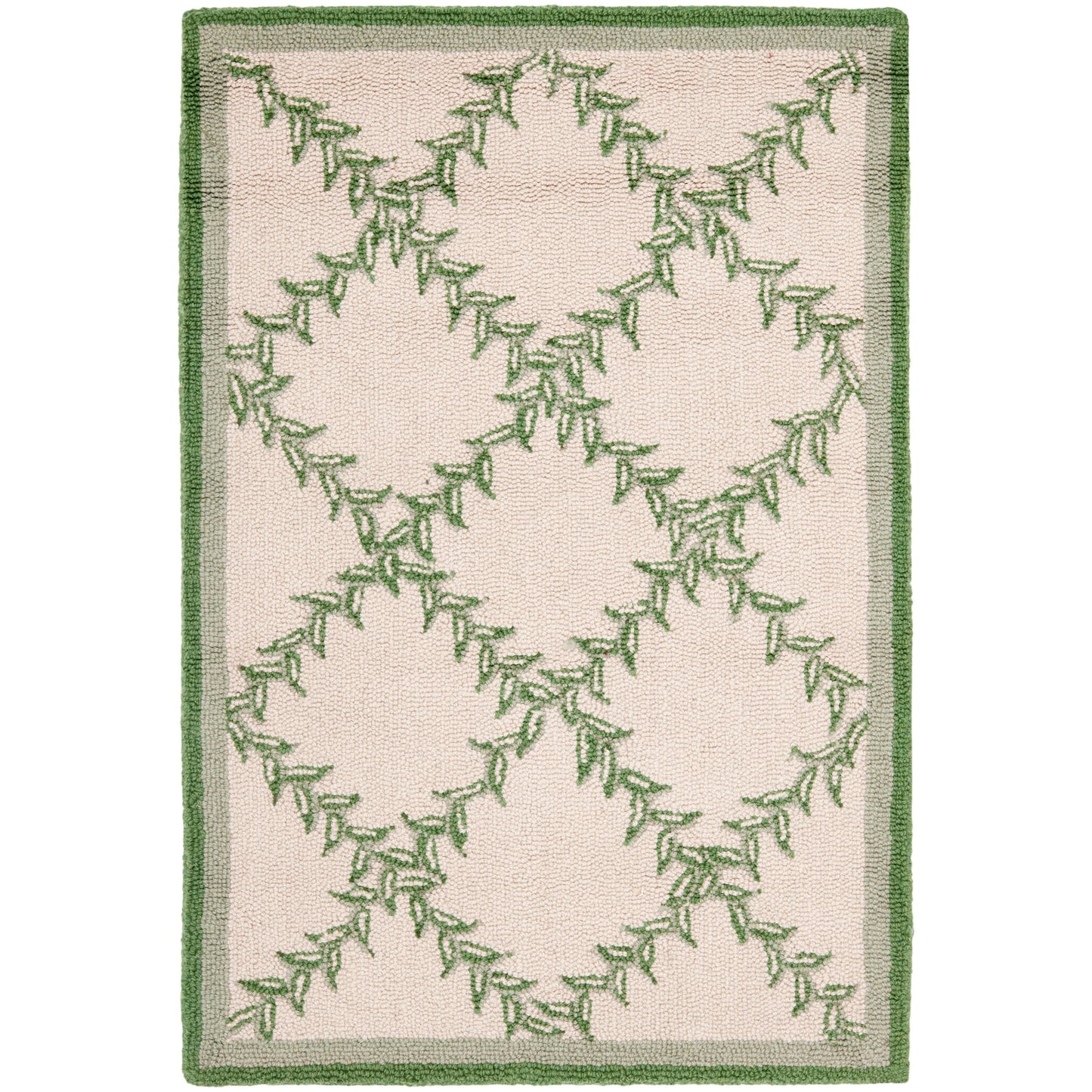 SAFAVIEH Handmade Chelsea Sunstripe Trellis French Country Wool Rug