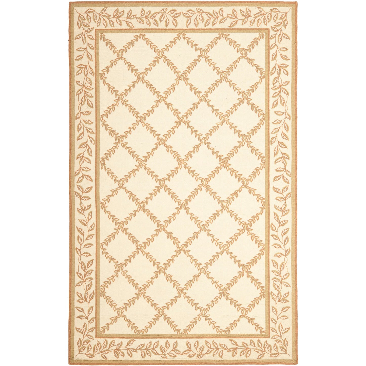 SAFAVIEH Handmade Chelsea Sunstripe Trellis French Country Wool Rug