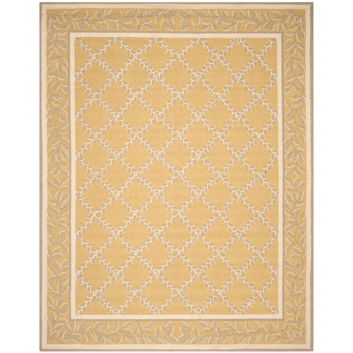 SAFAVIEH Handmade Chelsea Sunstripe Trellis French Country Wool Rug