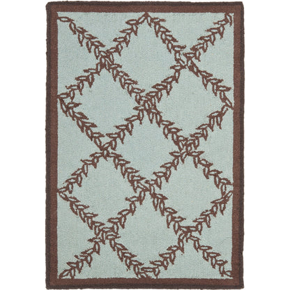 SAFAVIEH Handmade Chelsea Sunstripe Trellis French Country Wool Rug
