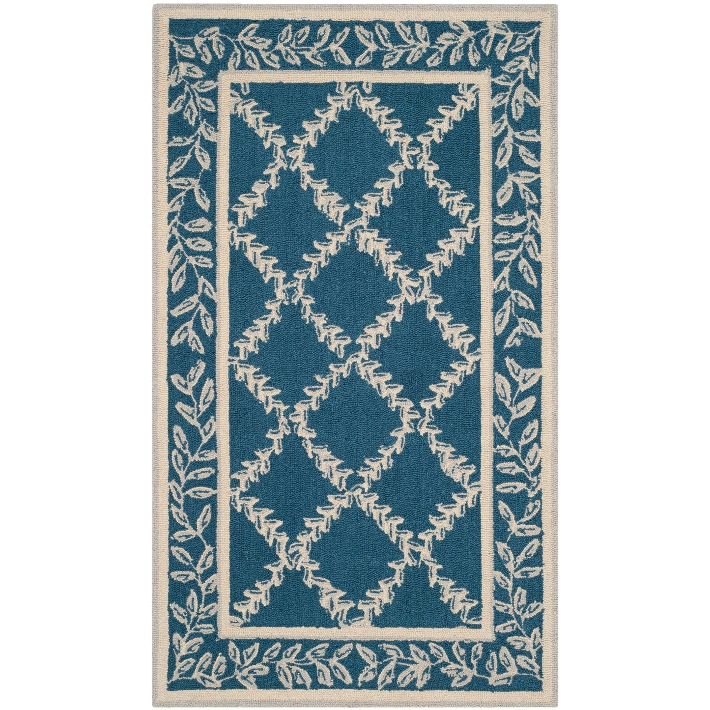 SAFAVIEH Handmade Chelsea Sunstripe Trellis French Country Wool Rug