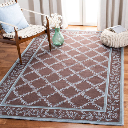 SAFAVIEH Handmade Chelsea Sunstripe Trellis French Country Wool Rug