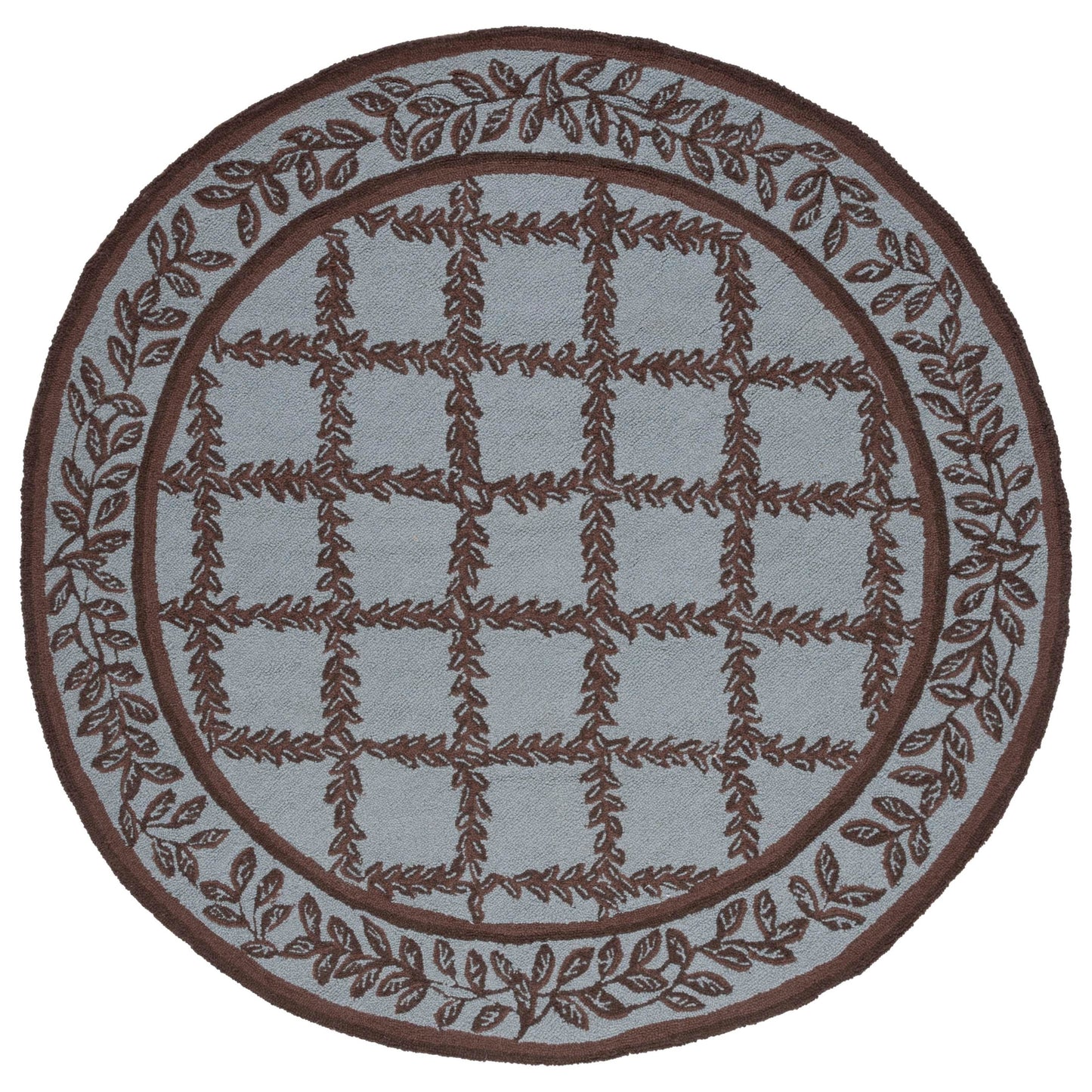 SAFAVIEH Handmade Chelsea Sunstripe Trellis French Country Wool Rug