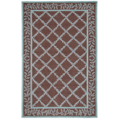 SAFAVIEH Handmade Chelsea Sunstripe Trellis French Country Wool Rug