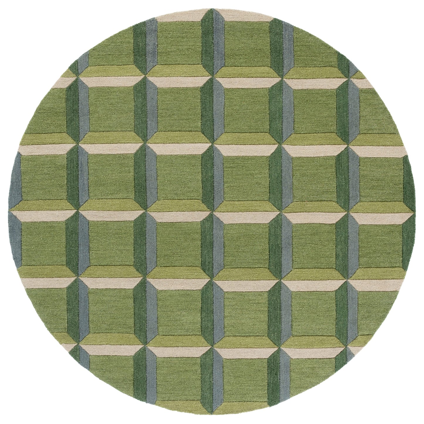 SAFAVIEH Handmade Genre Hikariko Mid-Century Modern Wool Rug