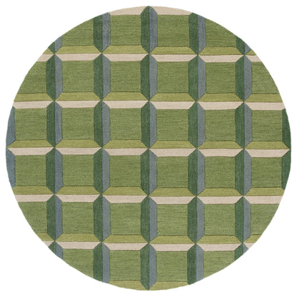 SAFAVIEH Handmade Genre Hikariko Mid-Century Modern Wool Rug