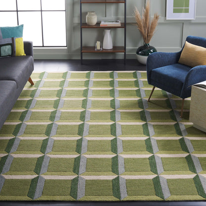 SAFAVIEH Handmade Genre Hikariko Mid-Century Modern Wool Rug