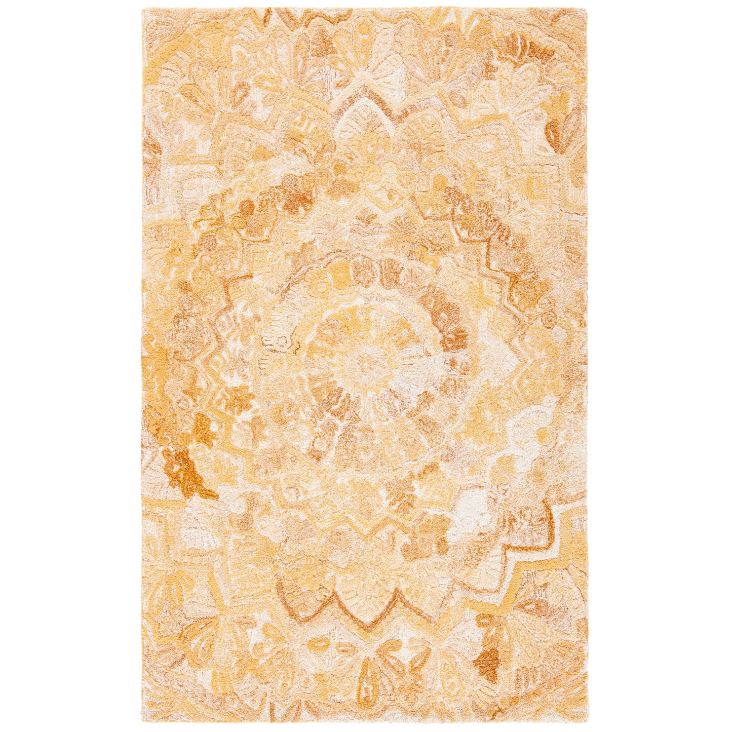 SAFAVIEH Handmade Marquee Carlijn Modern Medallion Wool Rug