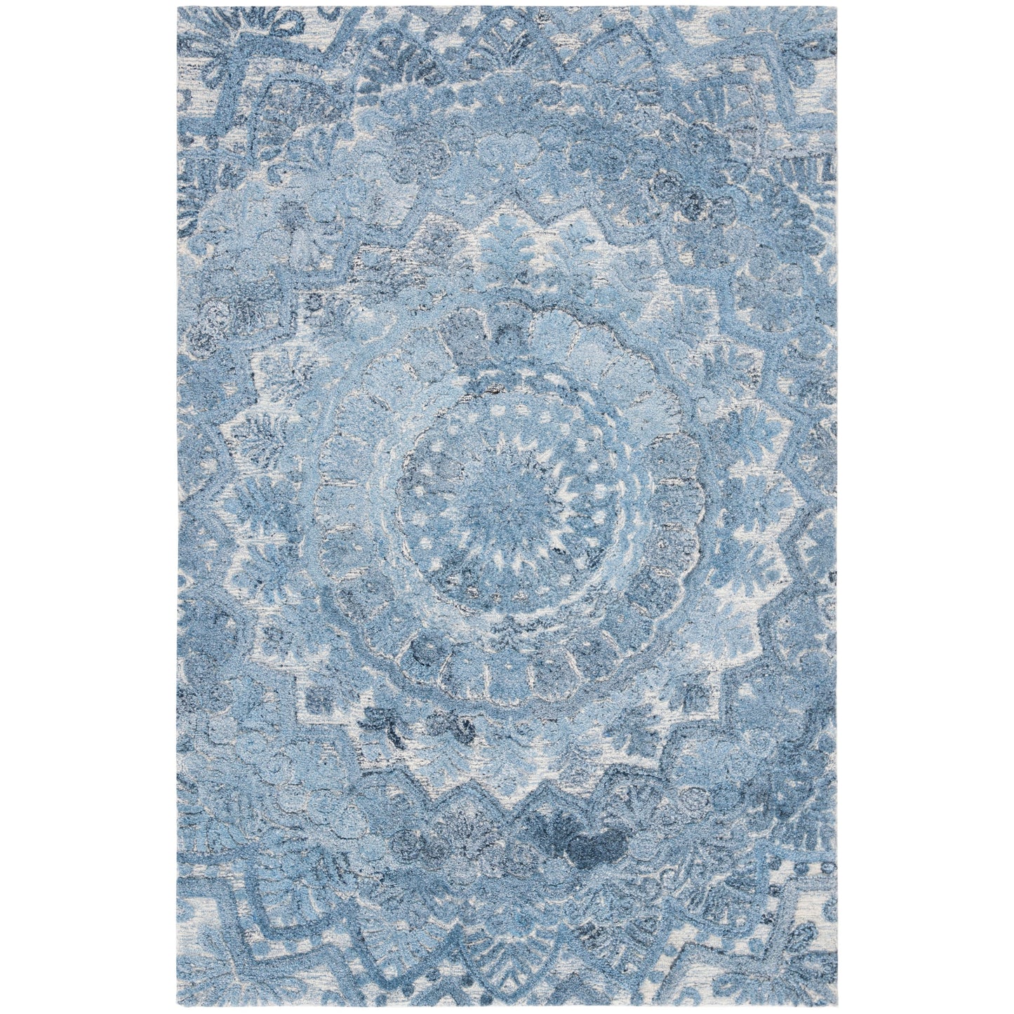 SAFAVIEH Handmade Marquee Carlijn Modern Medallion Wool Rug